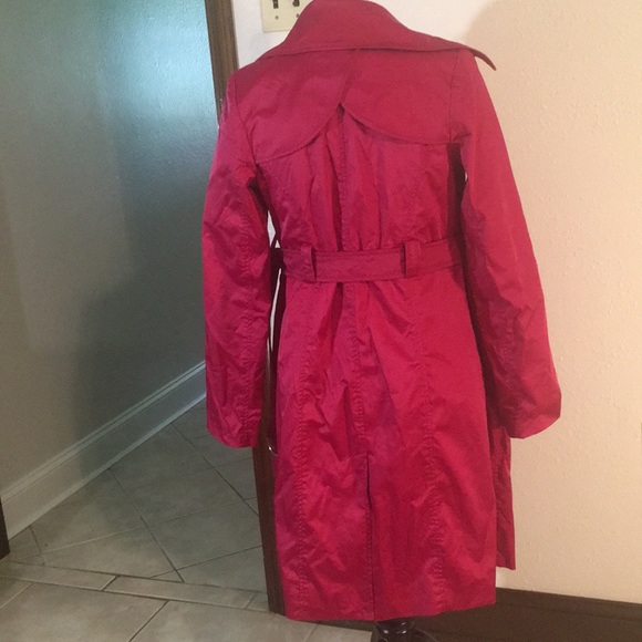 Mossimo Hot Pink Trench Coat - Picture 2 of 3